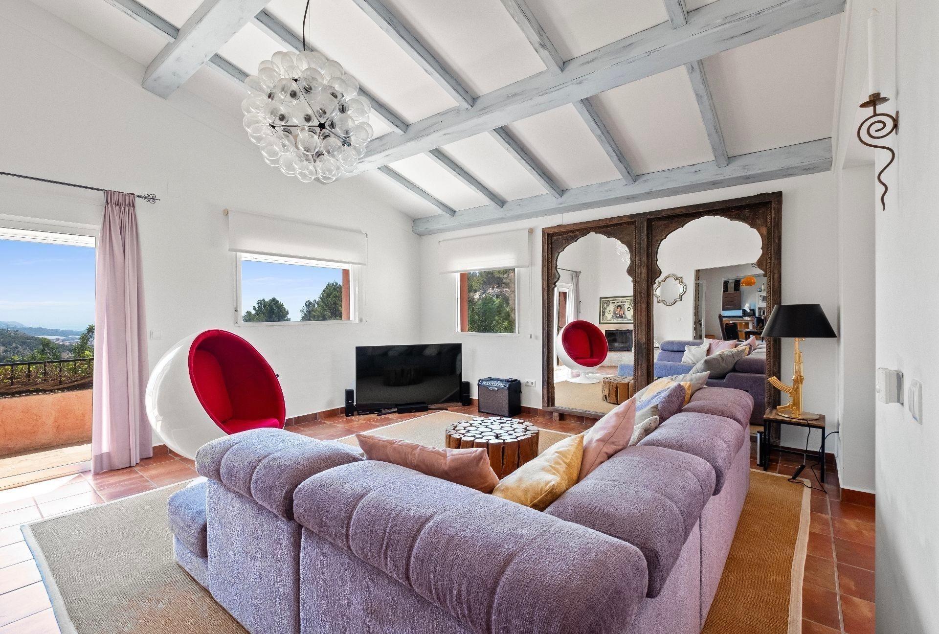 Exterior view in villa for sale in Altea