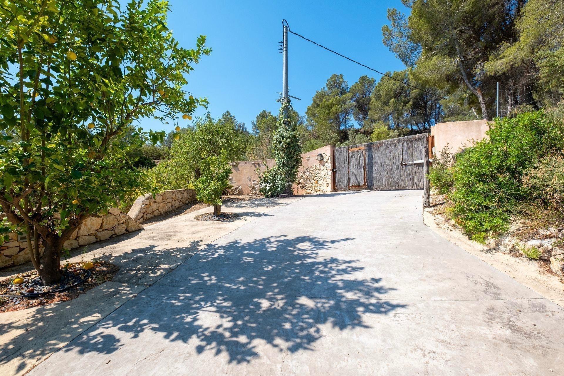 Pool area in villa for sale in Altea