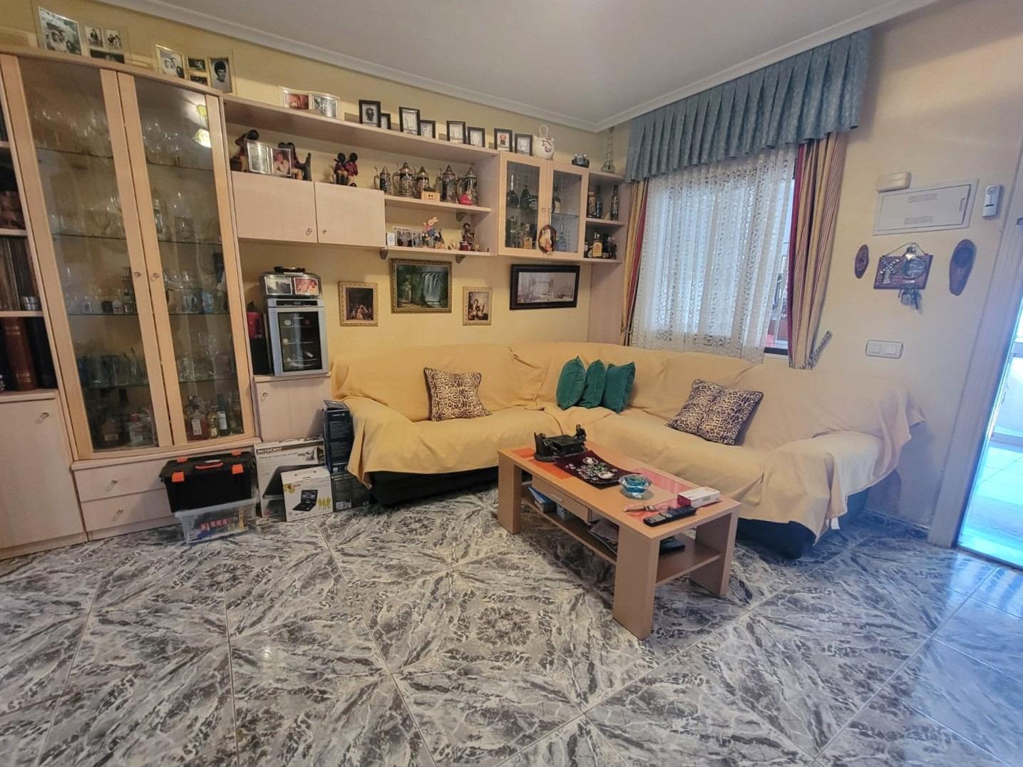 Pool area in bungalow for sale in Torrevieja