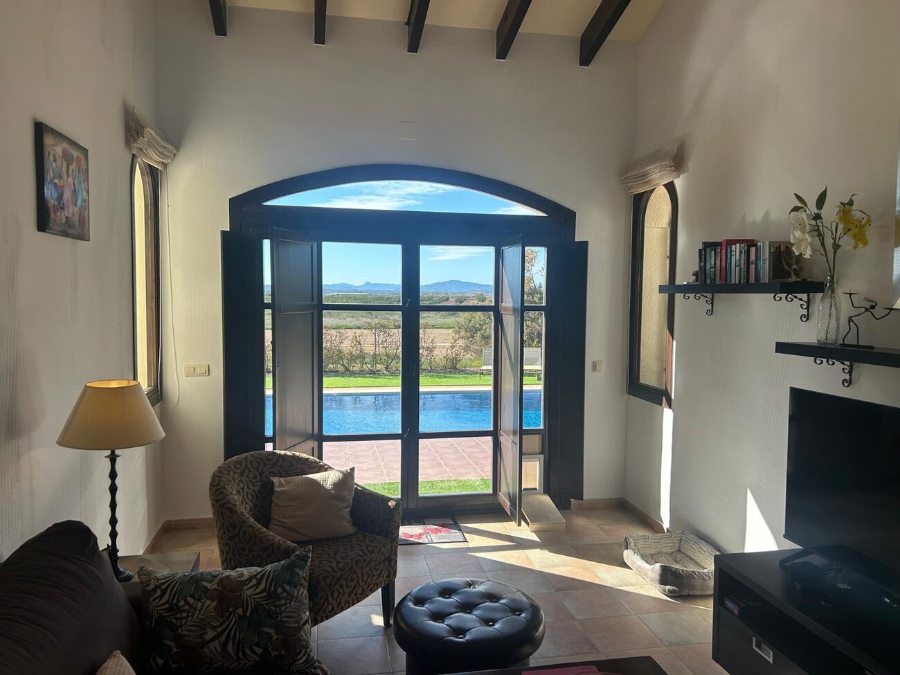 Pool area in villa for sale in Hacienda del Alamo