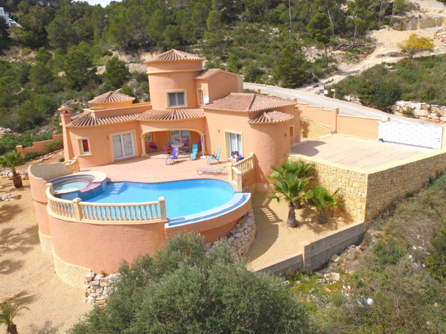 Exterior view in villa for sale in javea