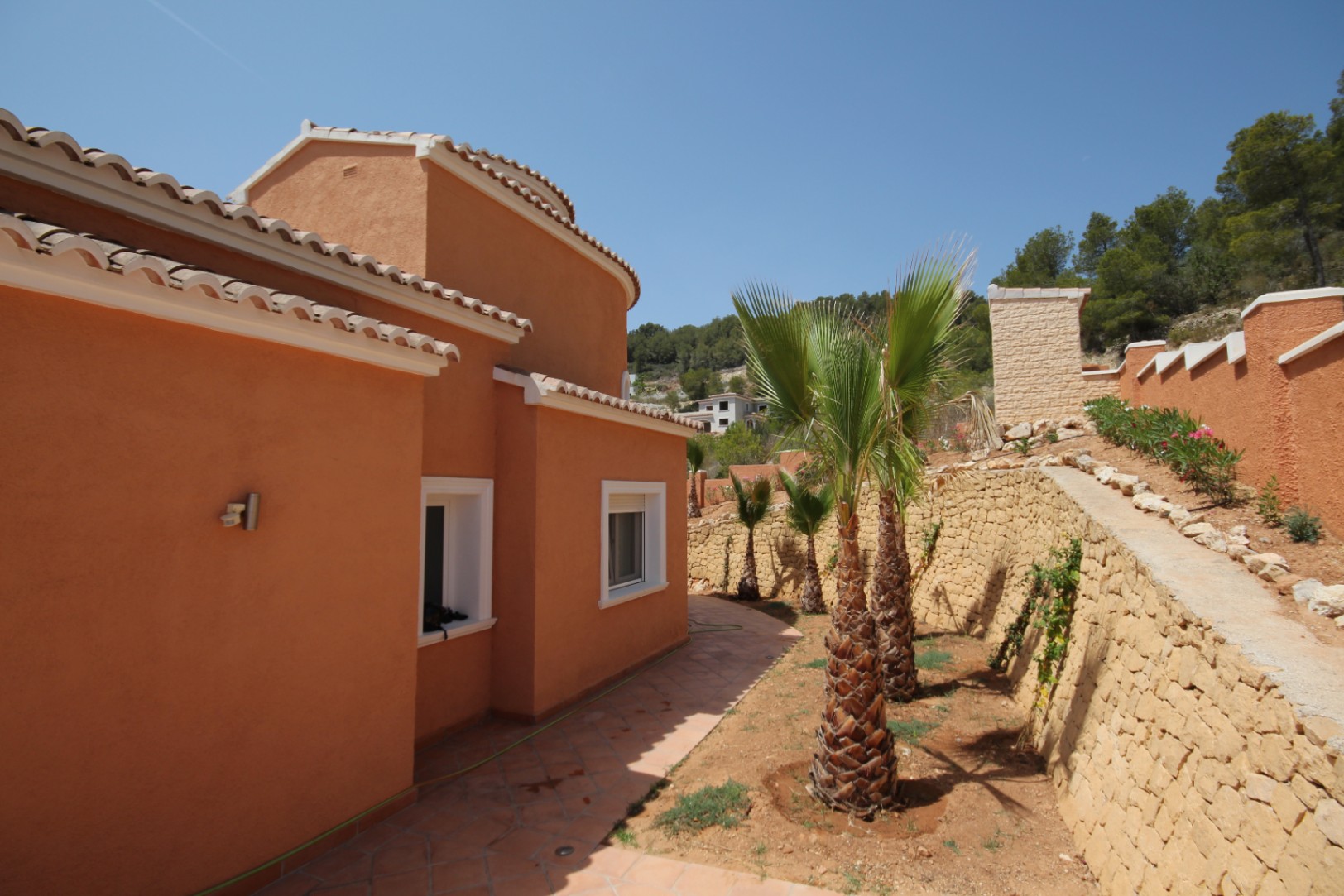 Pool area in villa for sale in javea