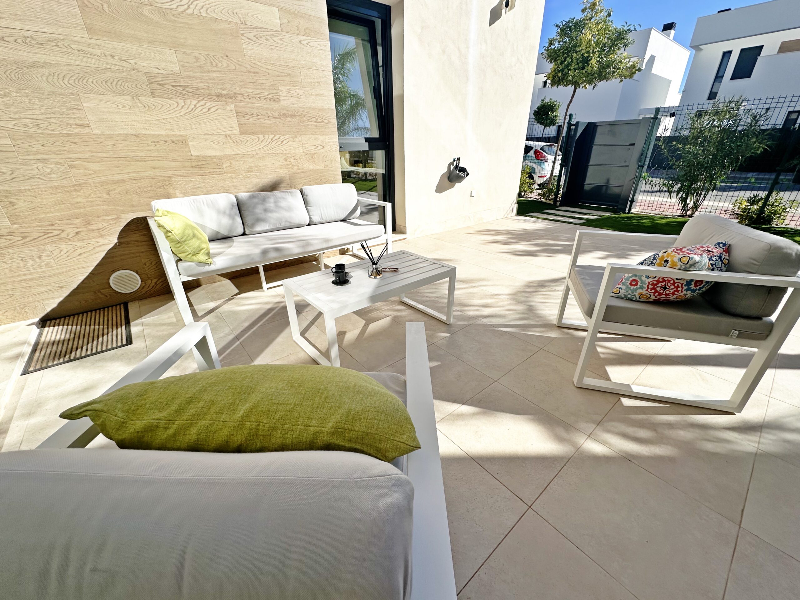 Terrace in villa for sale in Santa Rosalia Resort