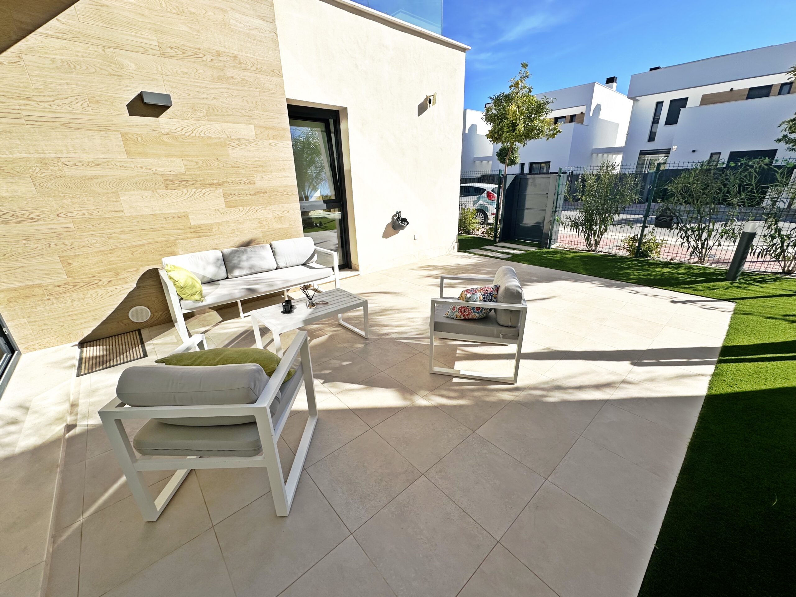 Pool area in villa for sale in Santa Rosalia Resort