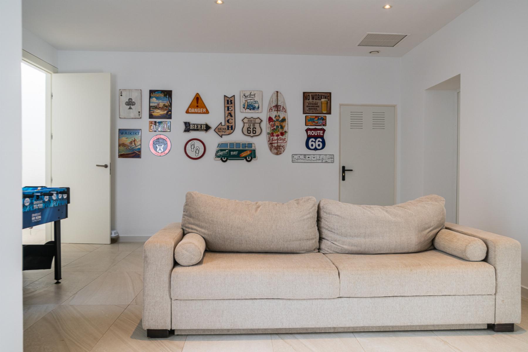 Pool area in villa for sale in Orihuela Costa