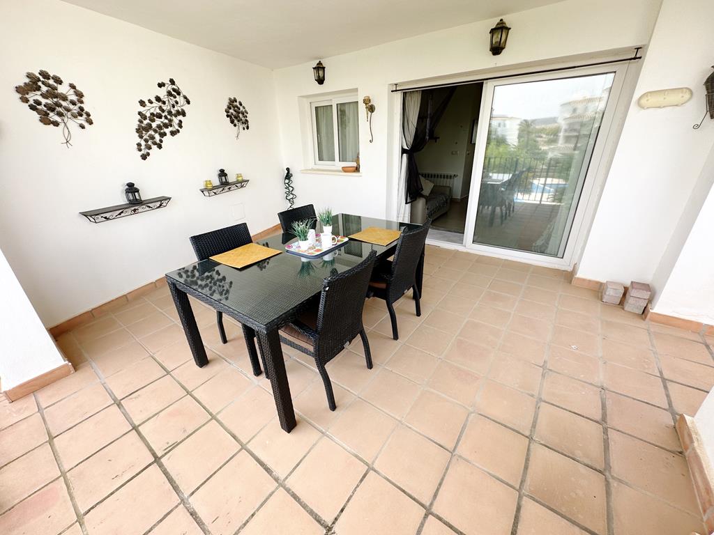 Master bedroom in apartment for sale in Hacienda Riquelme Golf Resort