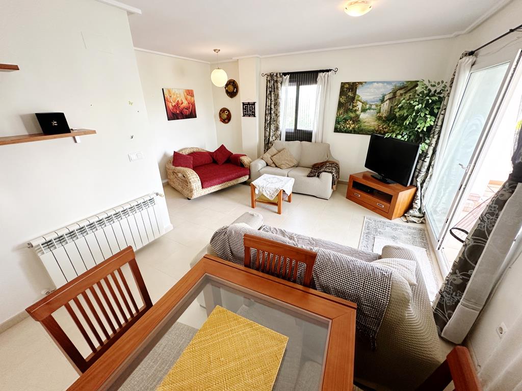 Pool area in apartment for sale in Hacienda Riquelme Golf Resort