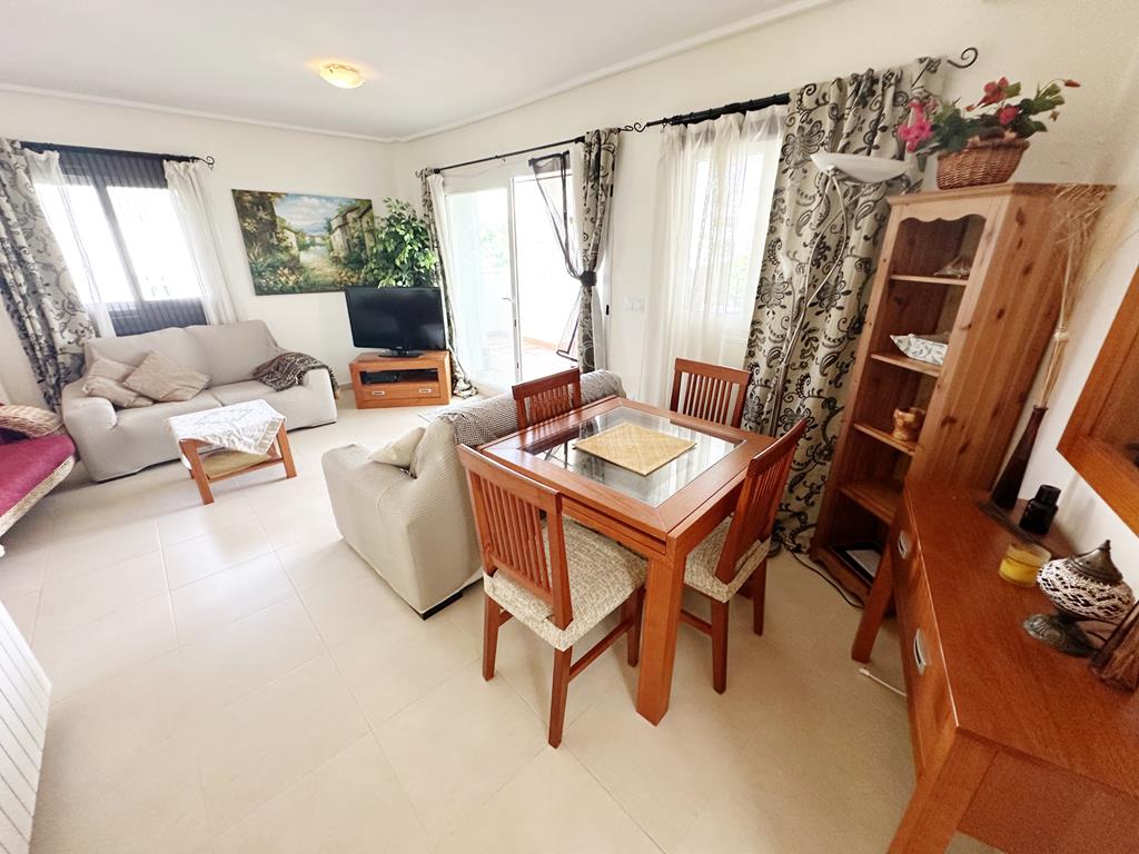 Dining area in apartment for sale in Hacienda Riquelme Golf Resort