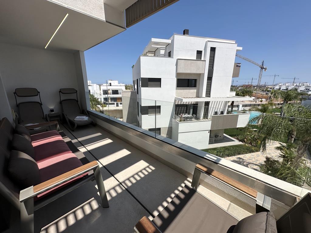 Terrace in apartment for sale in Santa Rosalia Resort