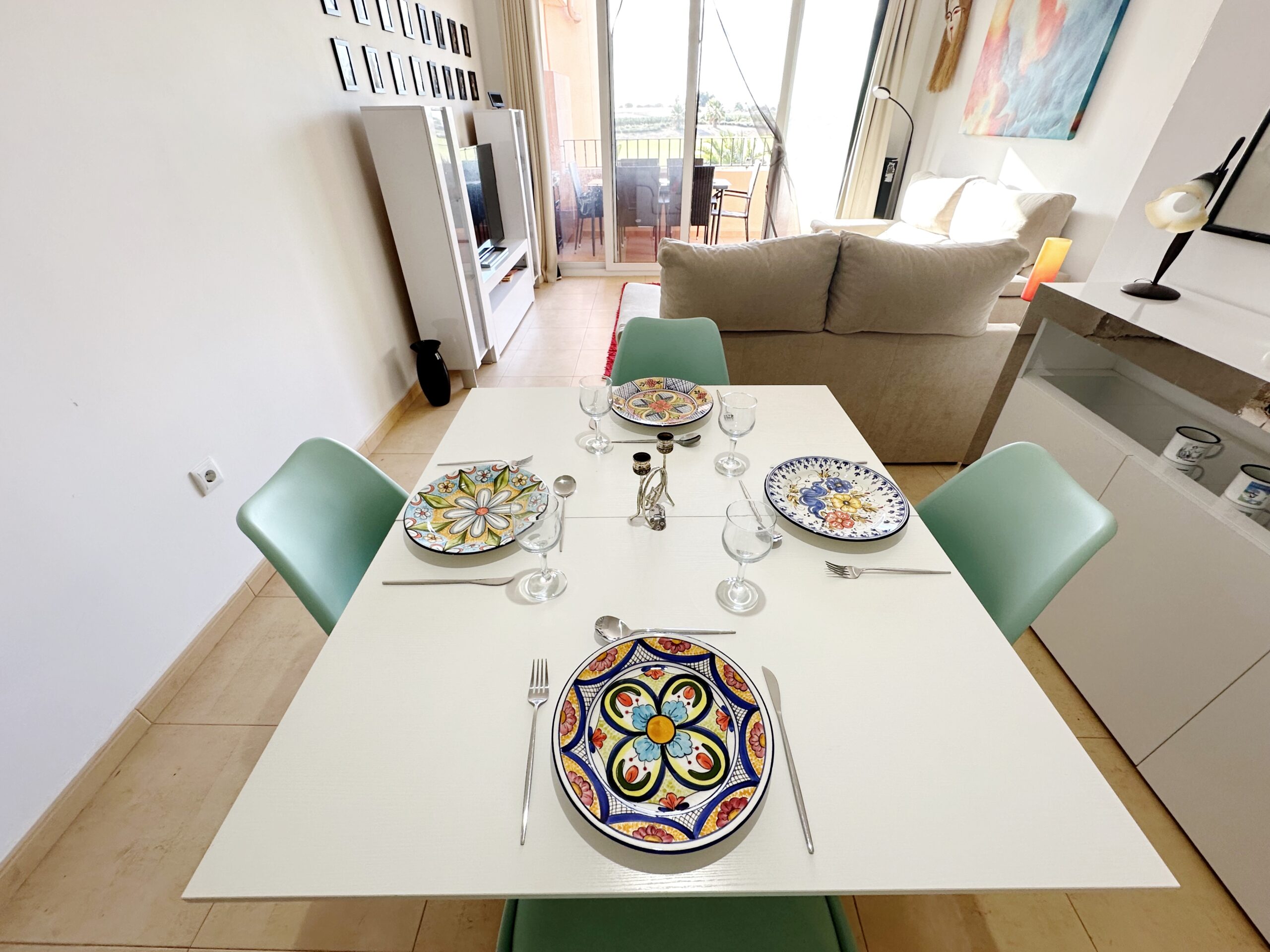 Pool area in apartment for sale in Mar Menor Golf Resort