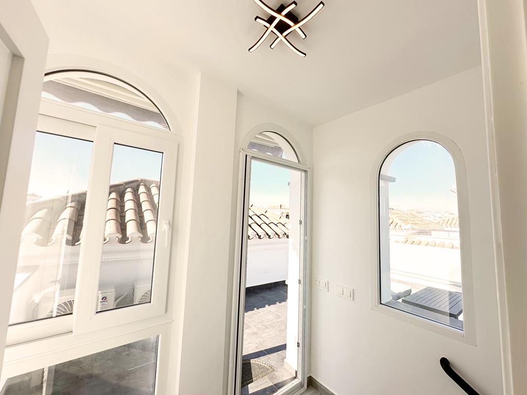 Terrace in villa for sale in La Torre Golf Resort