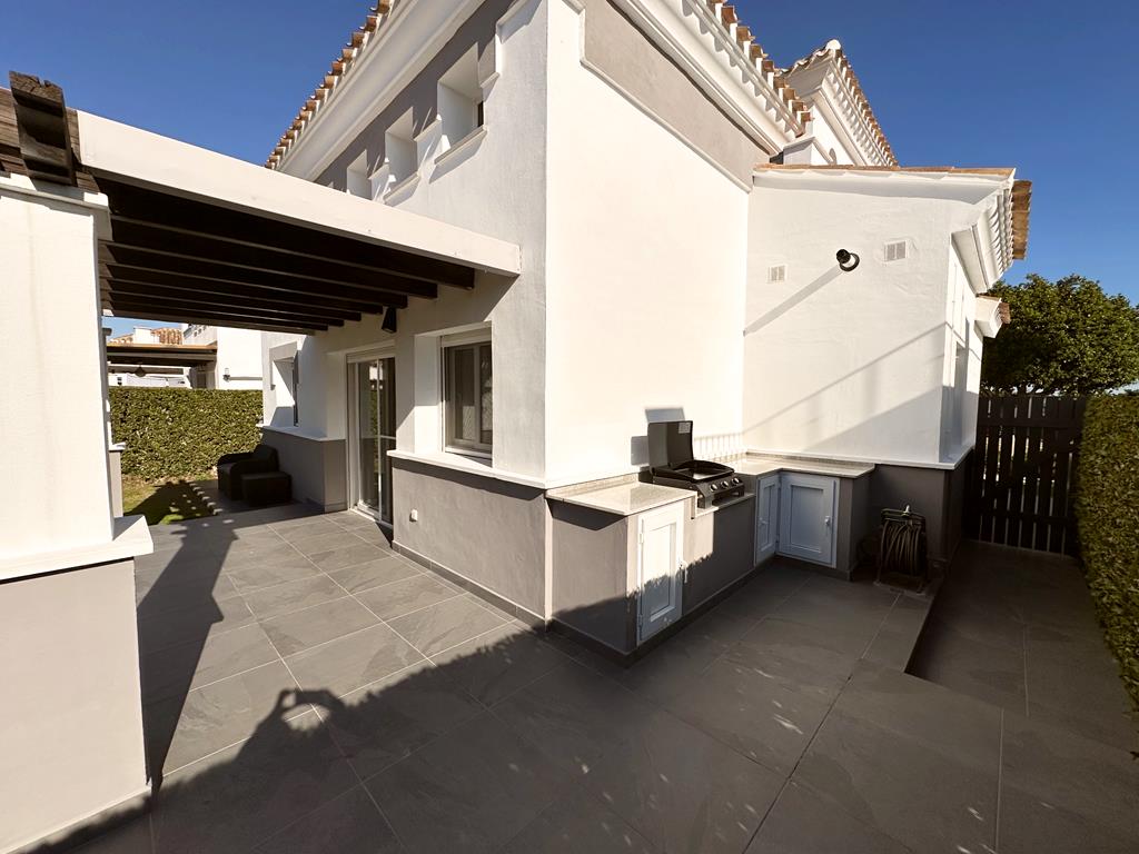 Pool area in villa for sale in La Torre Golf Resort