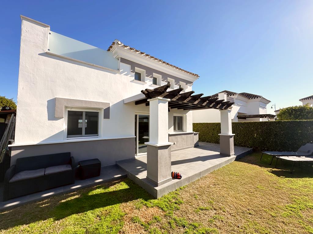 Pool area in villa for sale in La Torre Golf Resort