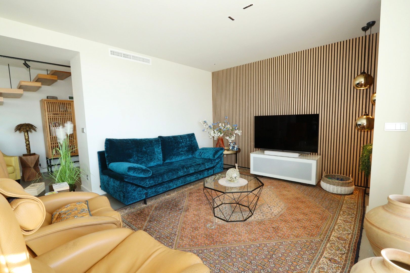 Living room in villa for sale in Finestrat