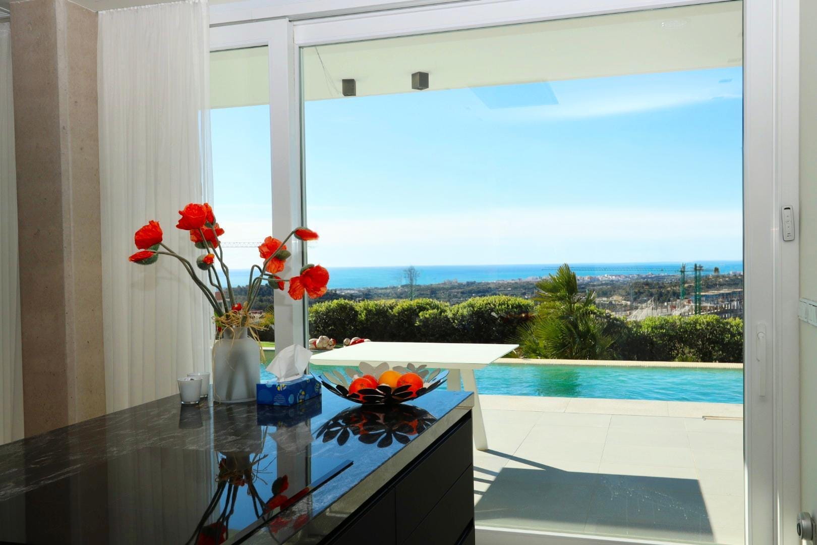 Pool area in villa for sale in Finestrat