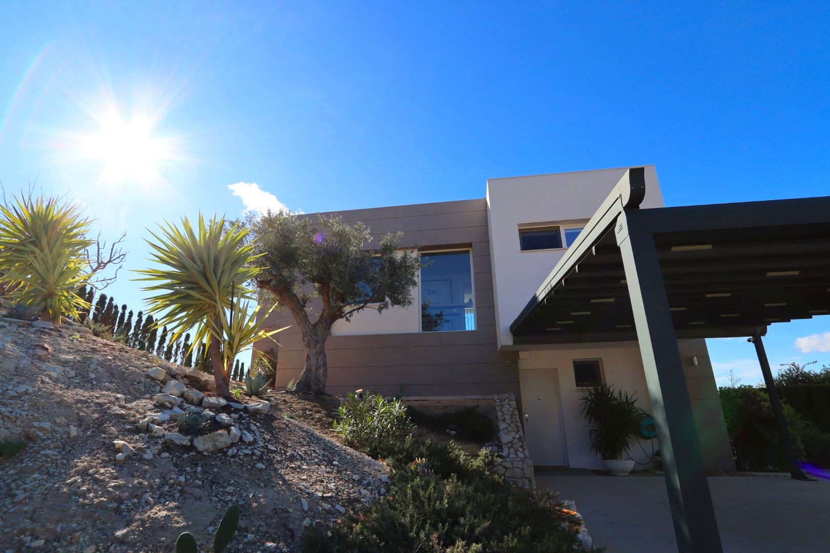 Exterior view in villa for sale in Finestrat