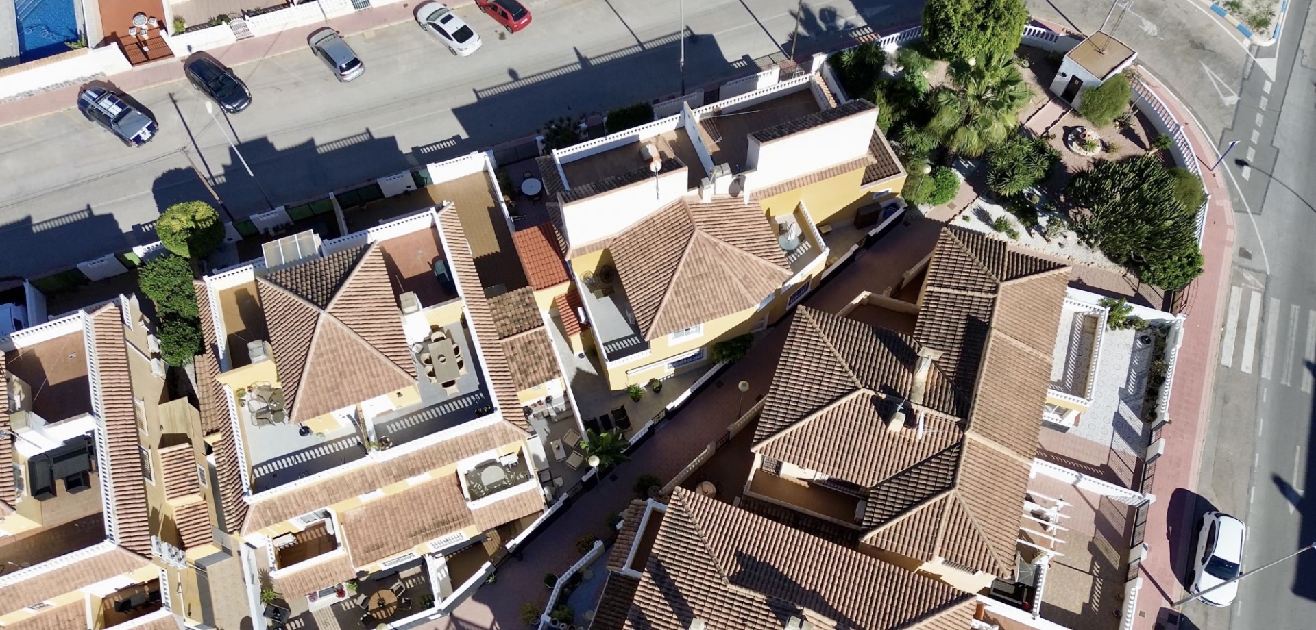Pool area in terraced for sale in Orihuela Costa