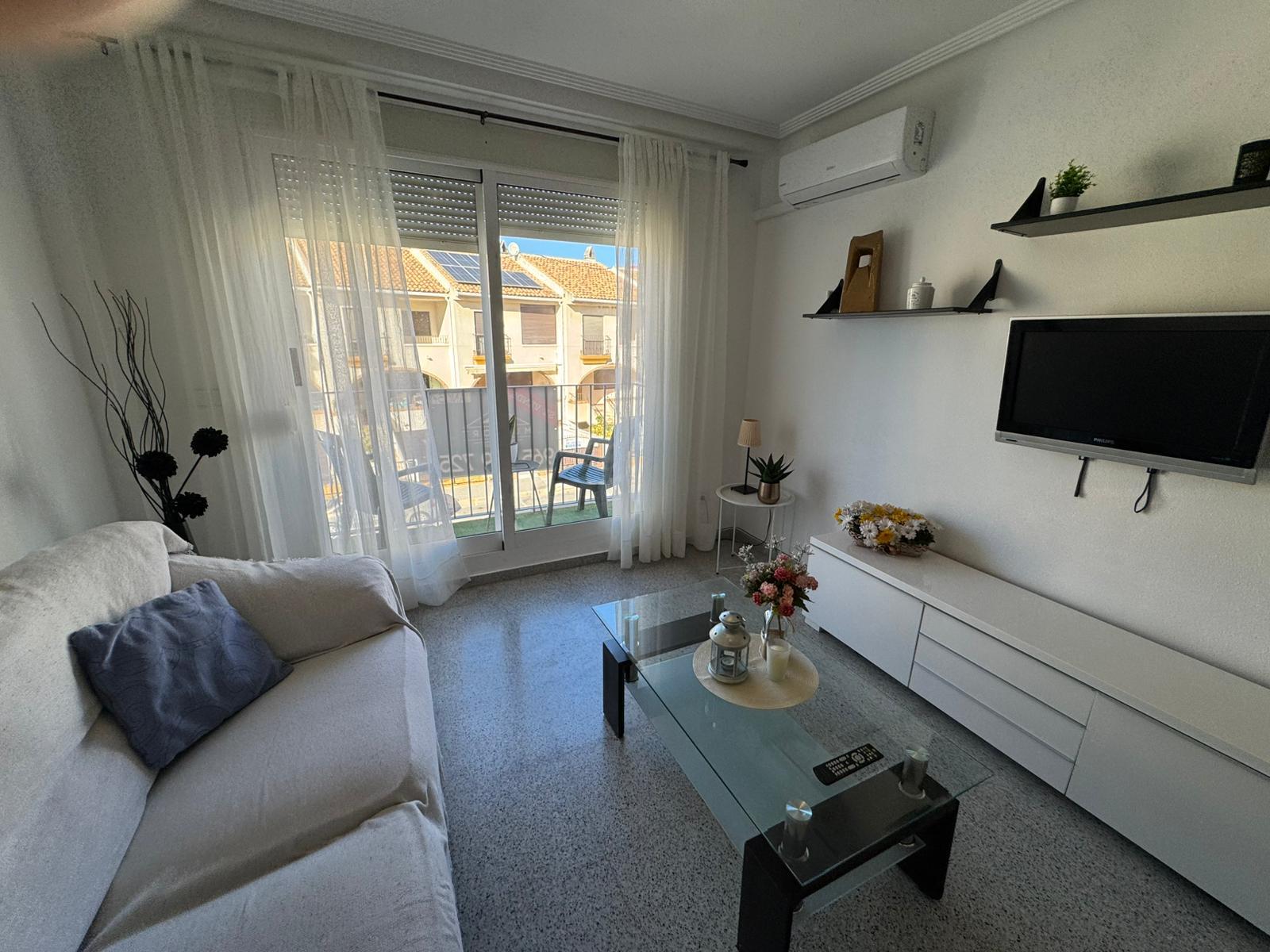Pool area in apartment for sale in San Miguel de Salinas