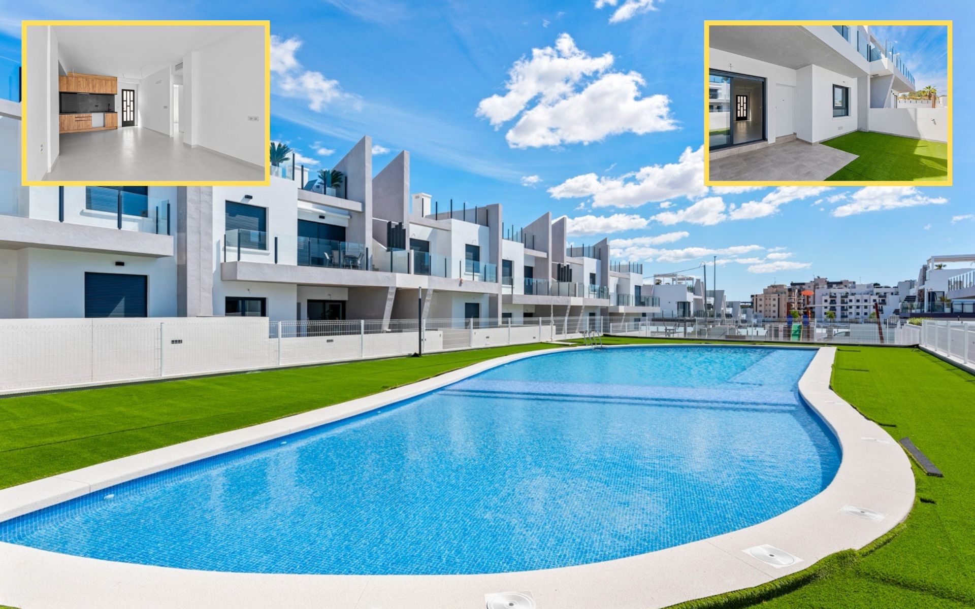 Garden in apartment for sale in San Miguel de Salinas
