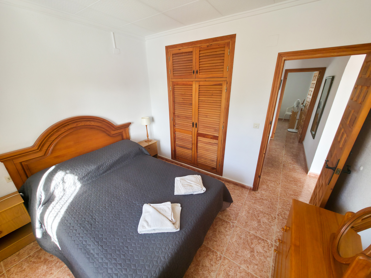 Master bedroom in villa for sale in Torrevieja