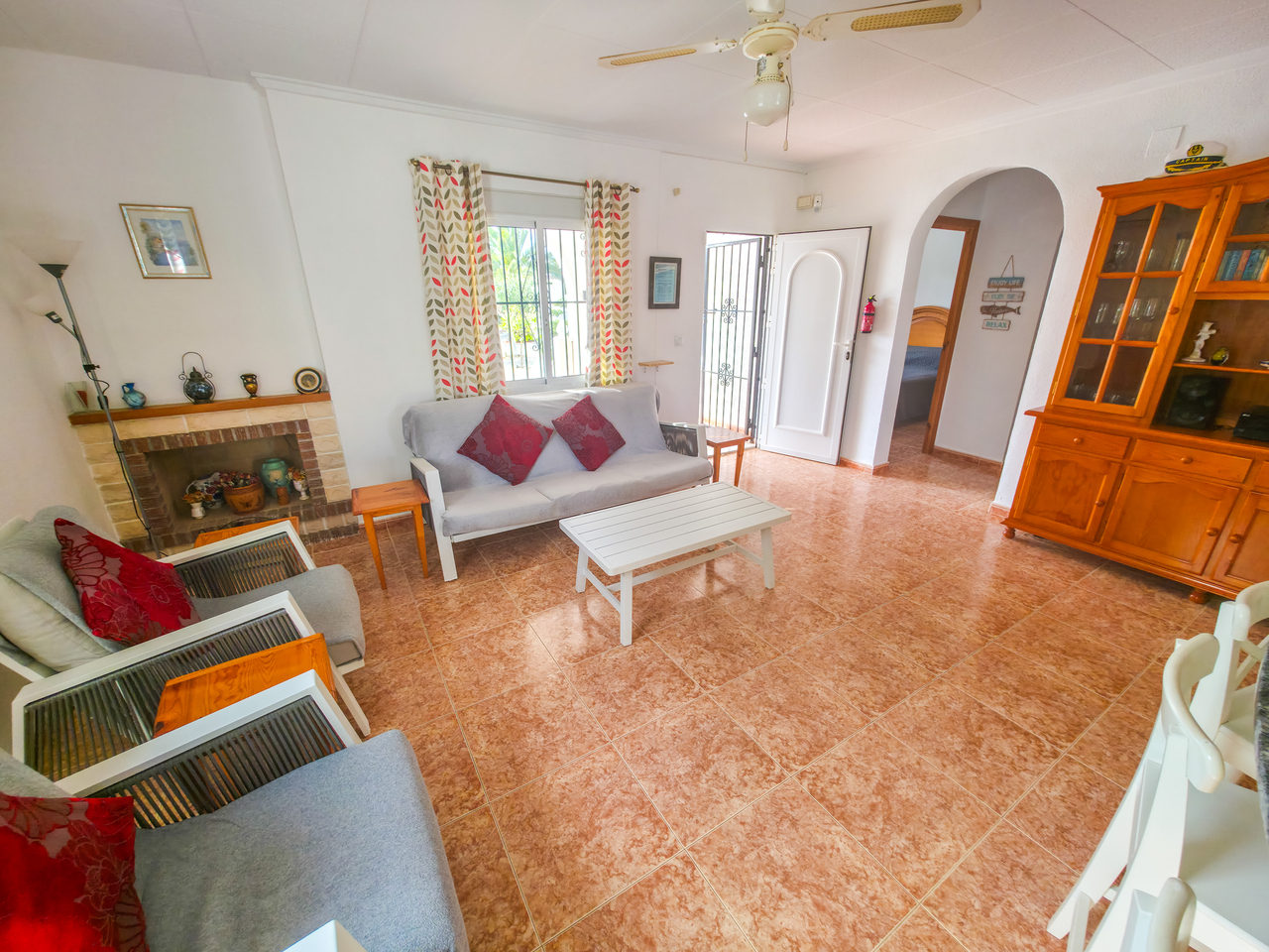 Pool area in villa for sale in Torrevieja