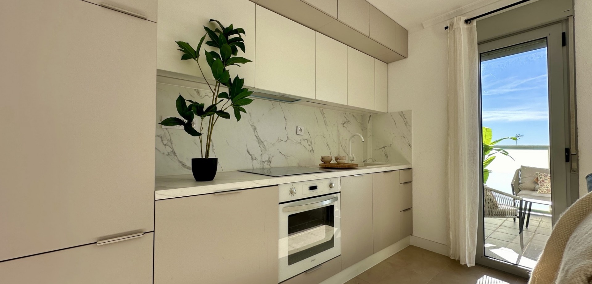 Pool area in apartment for sale in Torrevieja
