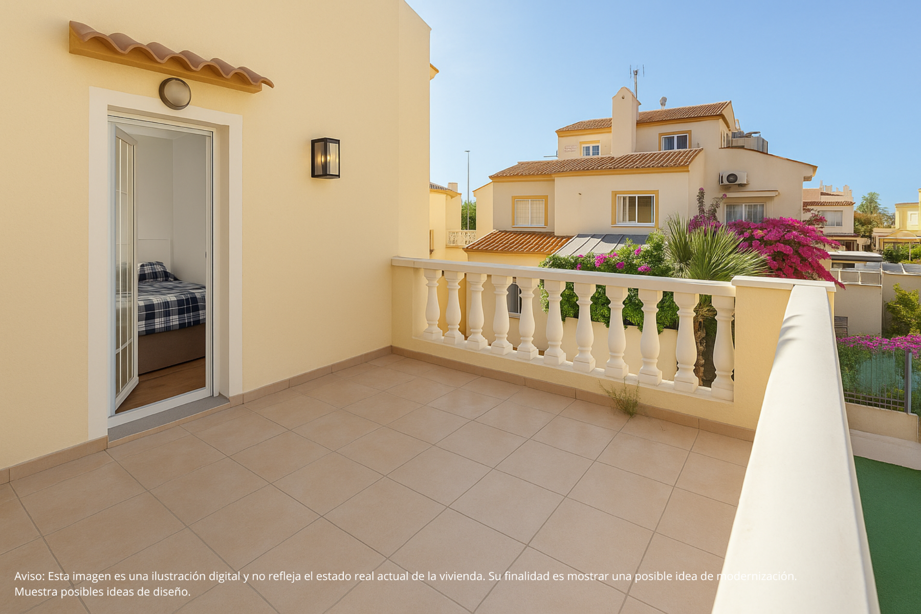 Master bedroom in villa for sale in Pilar de La Horadada