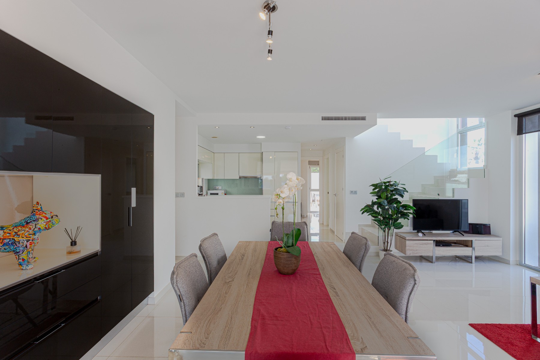 Pool area in villa for sale in Orihuela Costa