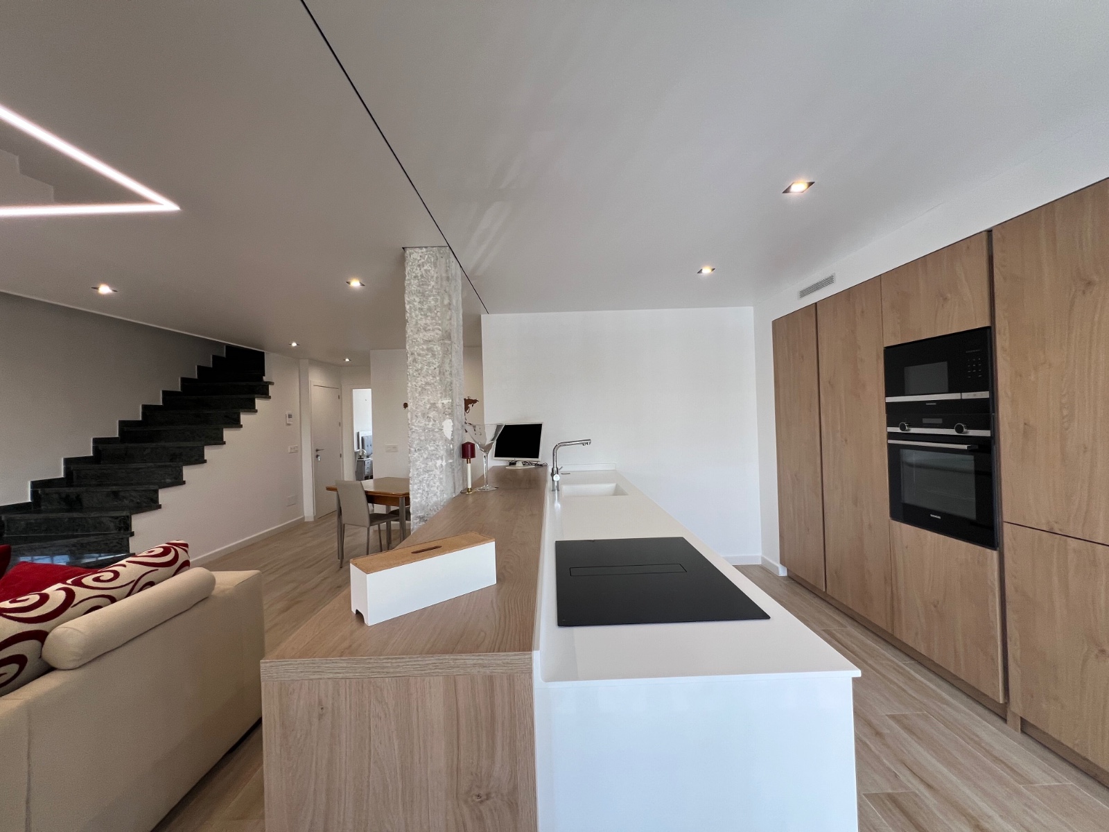 Pool area in villa for sale in San Javier