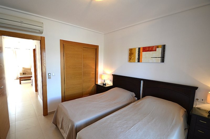 Pool area in apartment for sale in Hacienda Riquelme Golf Resort