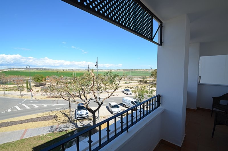 Garden in apartment for sale in Hacienda Riquelme Golf Resort