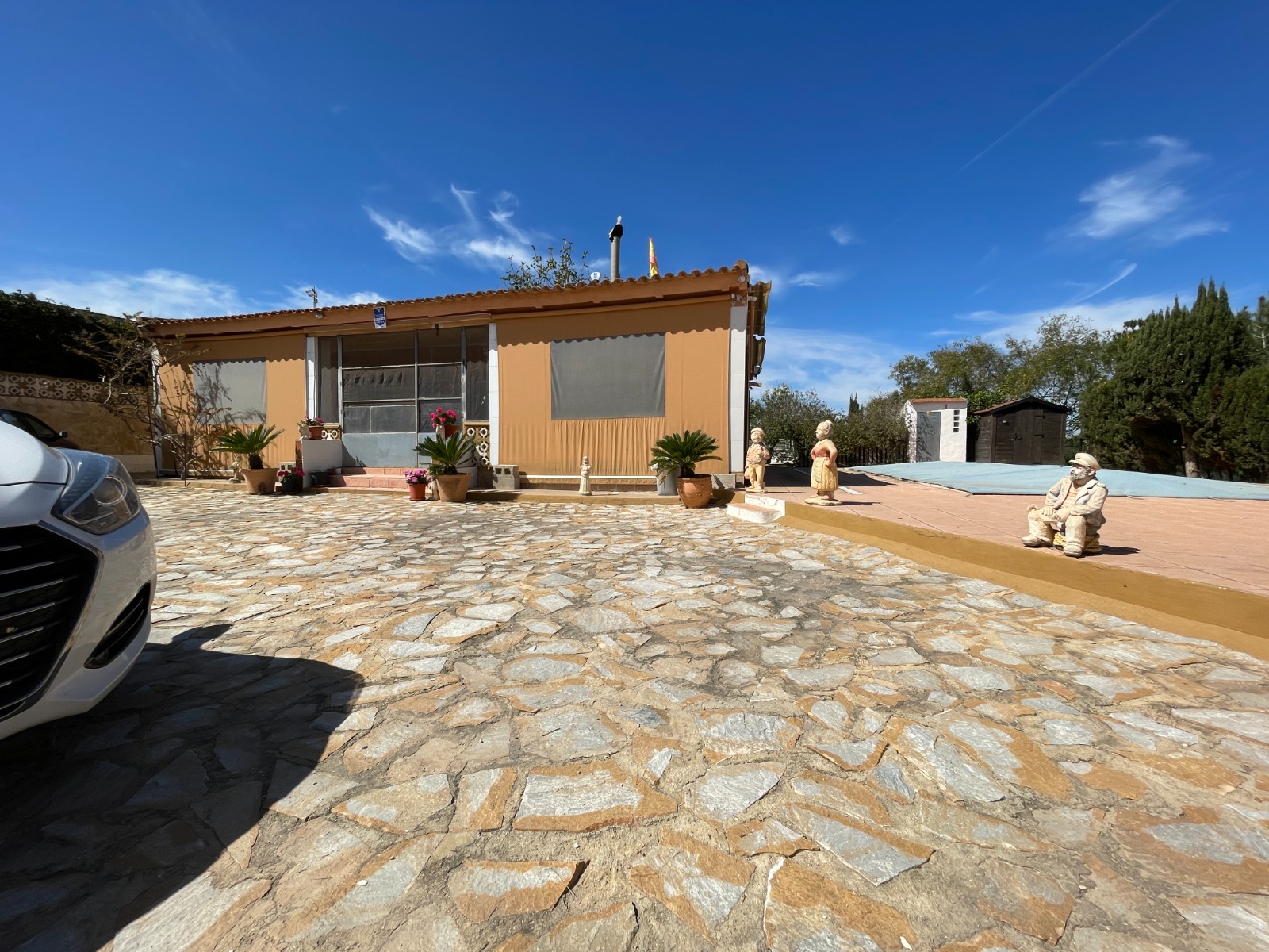 Pool area in villa for sale in Guardamar del Segura