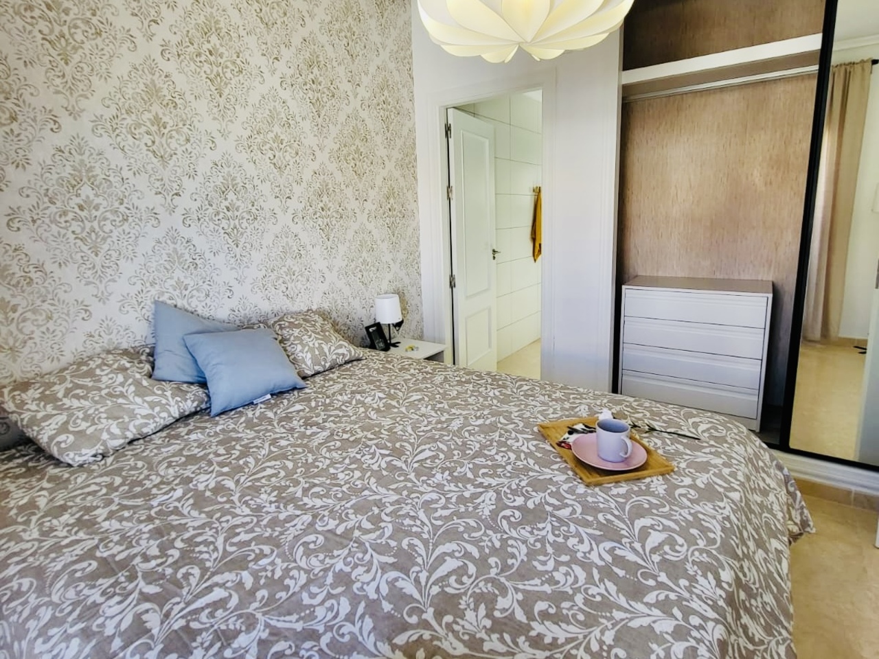 Master bedroom in terraced for sale in San Miguel de Salinas
