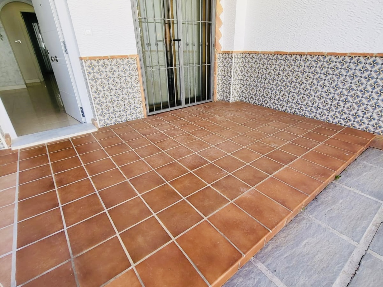 Pool area in terraced for sale in San Miguel de Salinas