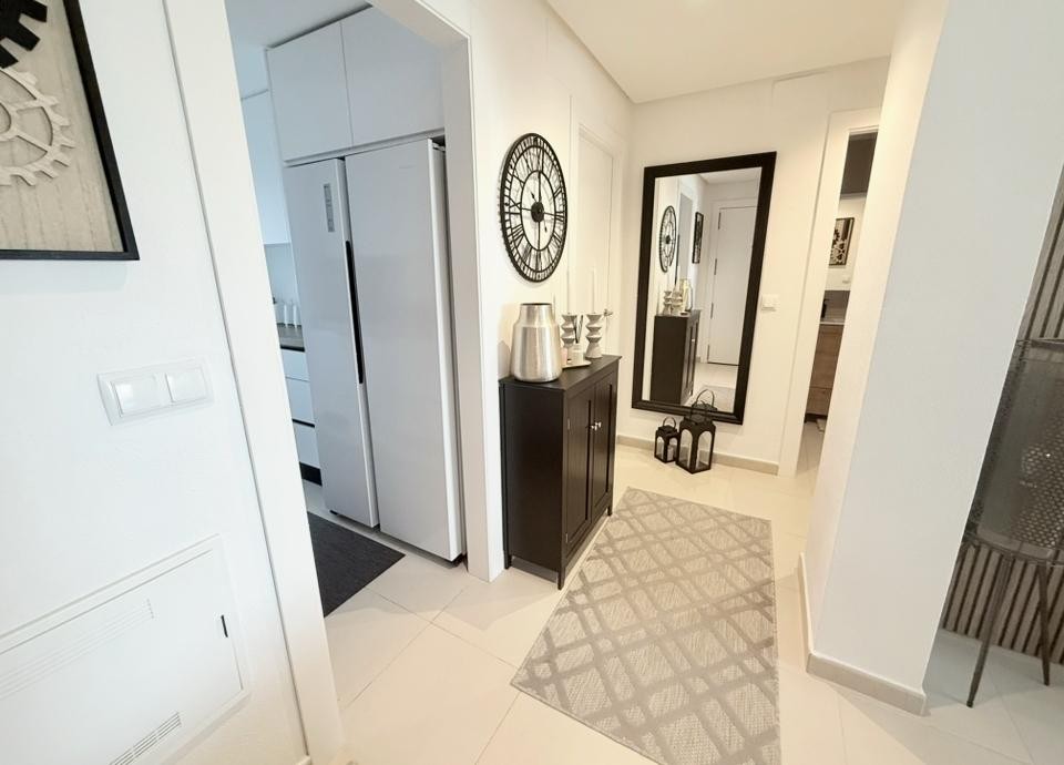 Master bedroom in apartment for sale in Hacienda Riquelme Golf Resort