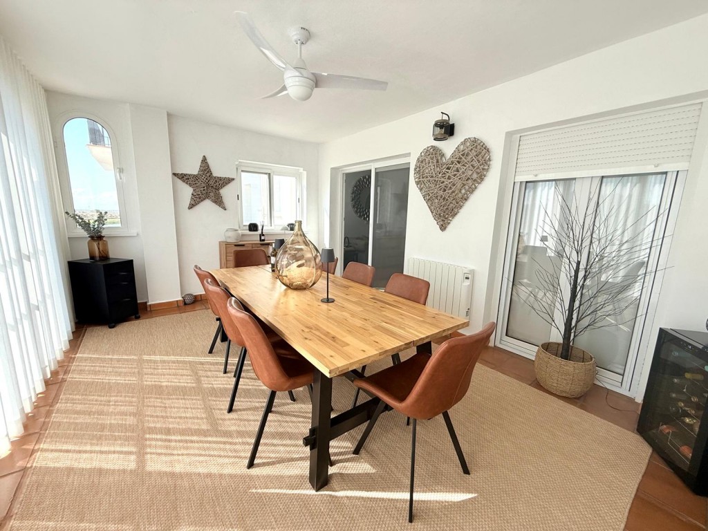 Terrace in apartment for sale in Hacienda Riquelme Golf Resort