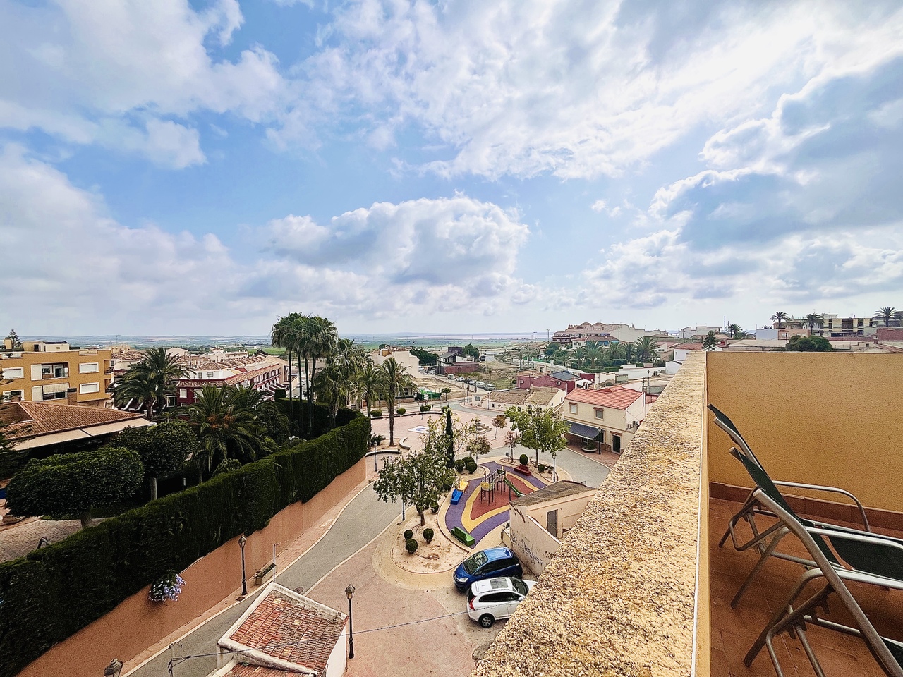 Pool area in apartment for sale in San Miguel de Salinas