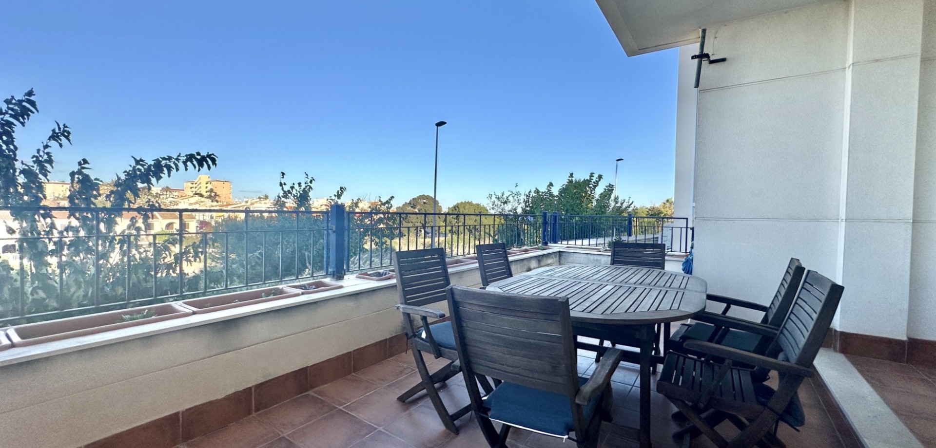 Pool area in apartment for sale in Mil Palmeras