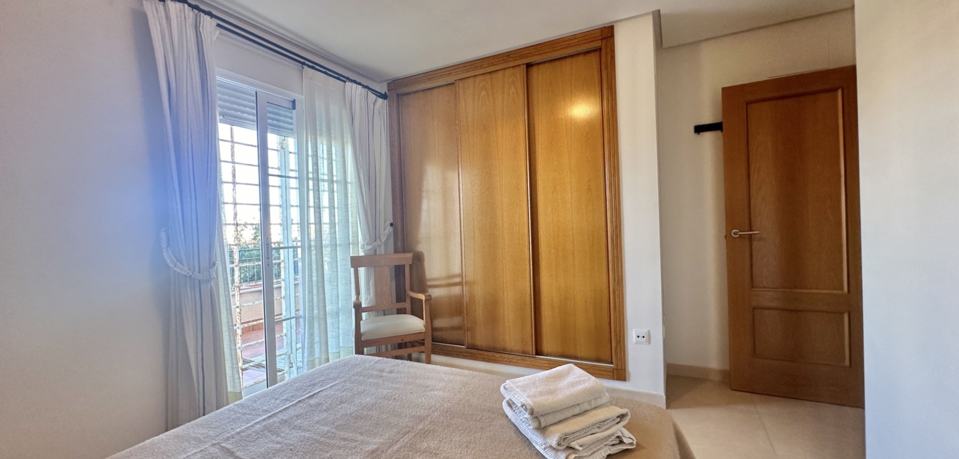 Pool area in apartment for sale in Mil Palmeras