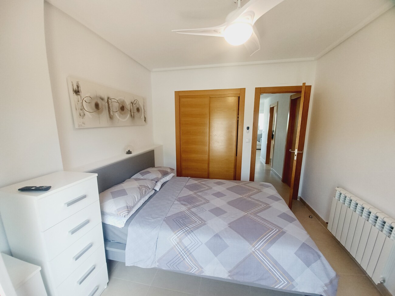 Master bedroom in apartment for sale in Hacienda Riquelme Golf Resort