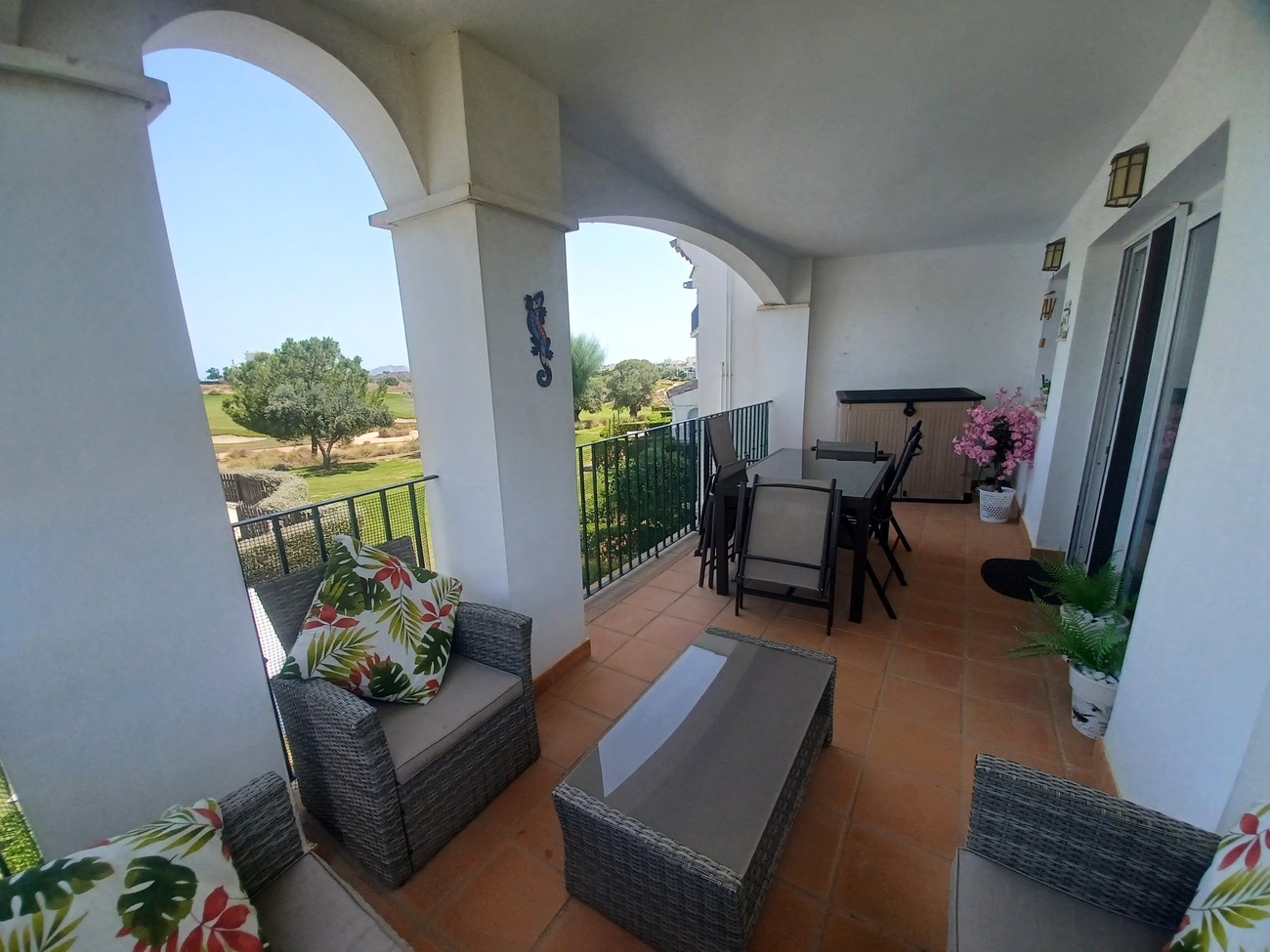 Situation on the first floor this beautiful corner apartment is light, bright and airy