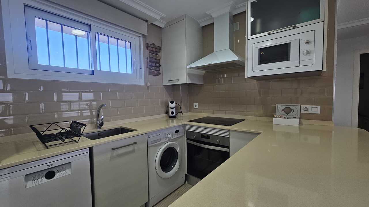 Pool area in apartment for sale in Mil Palmeras