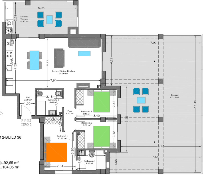 Bathroom in apartment for sale in Dehesa de Campoamor