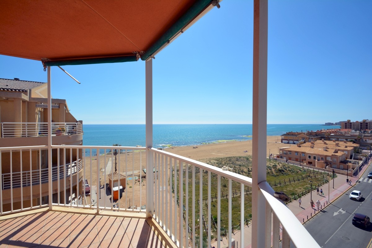 This stunning fifth-floor apartment with lift access is located in the heart of La Mata, Torrevieja,