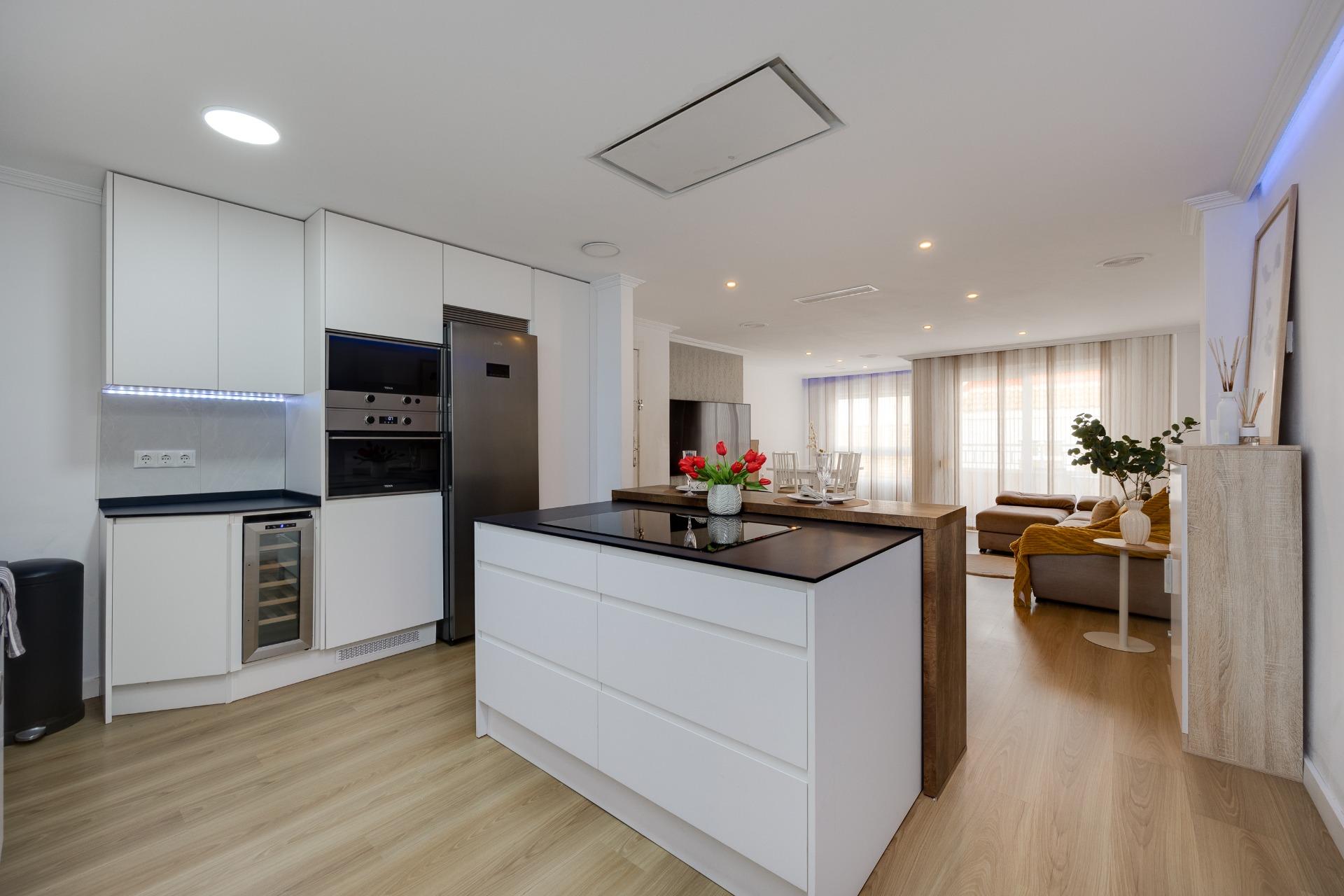 Pool area in apartment for sale in Torrevieja