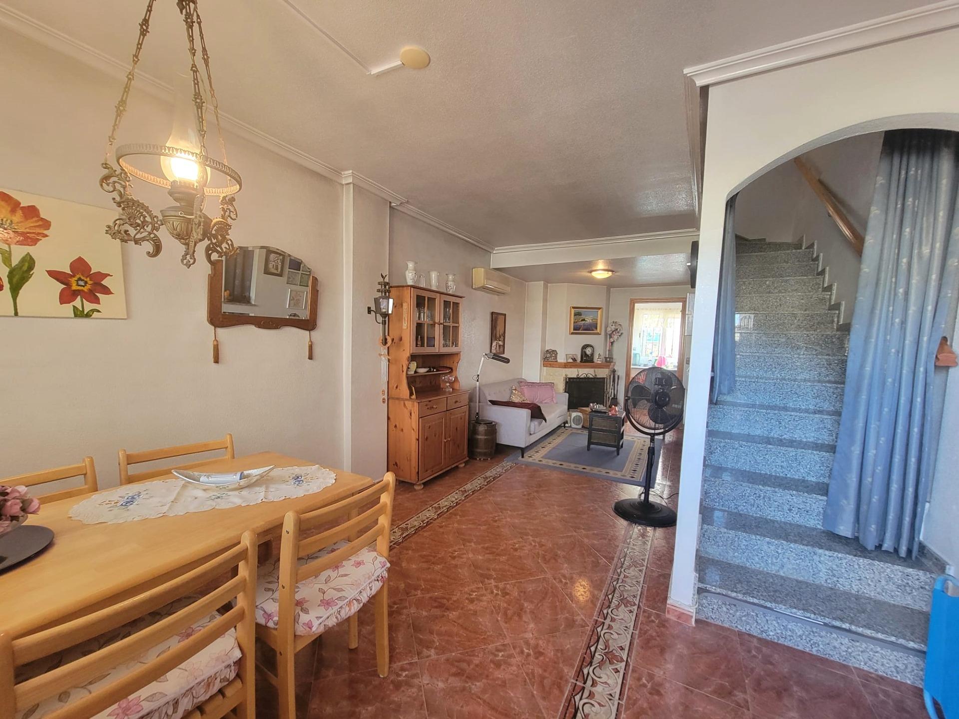 Pool area in terraced for sale in Orihuela Costa