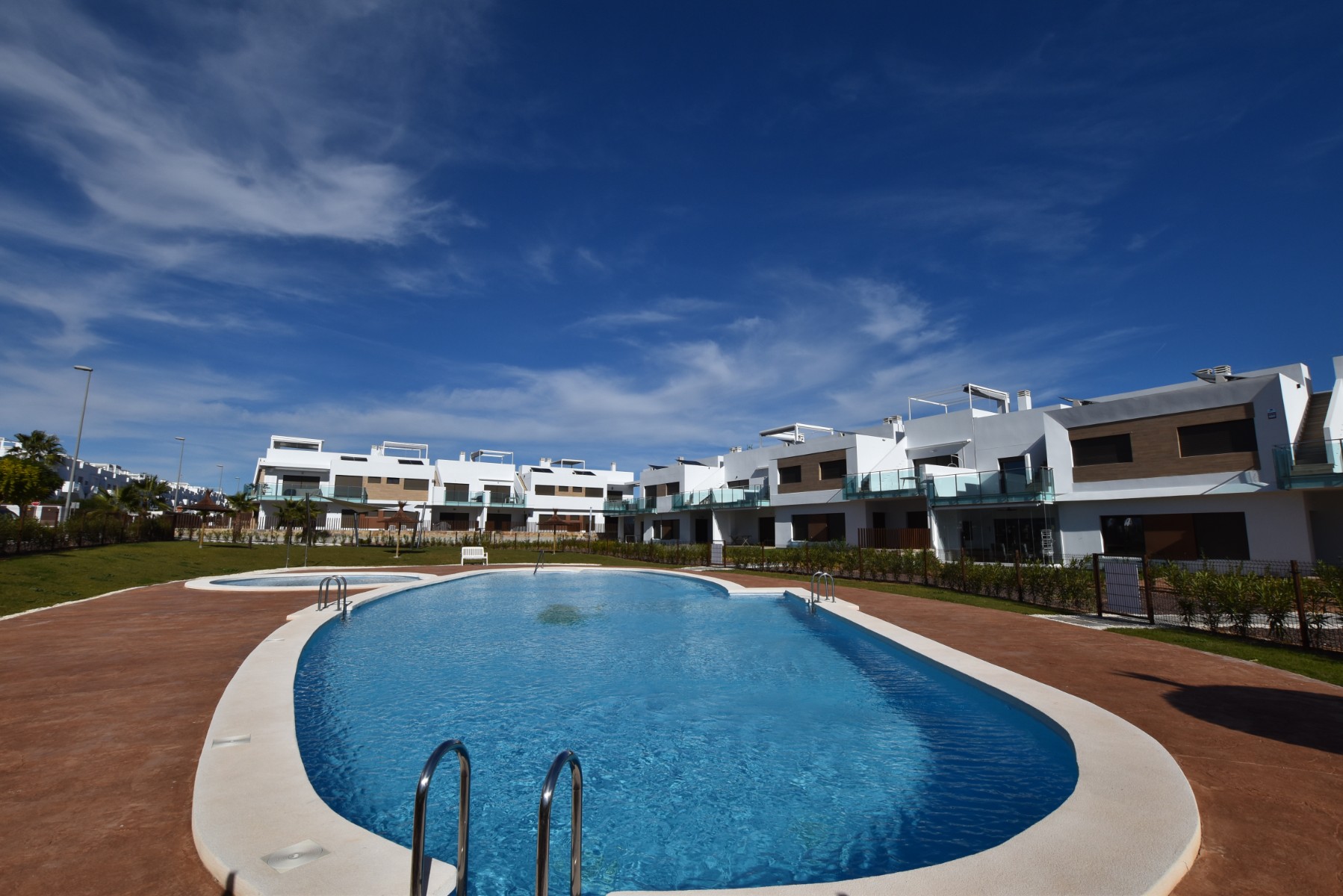 Pool area in apartment for sale in Vistabella Golf Entre Naranjos