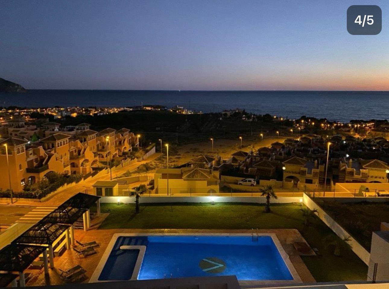 Living room in penthouse for sale in Cartagena