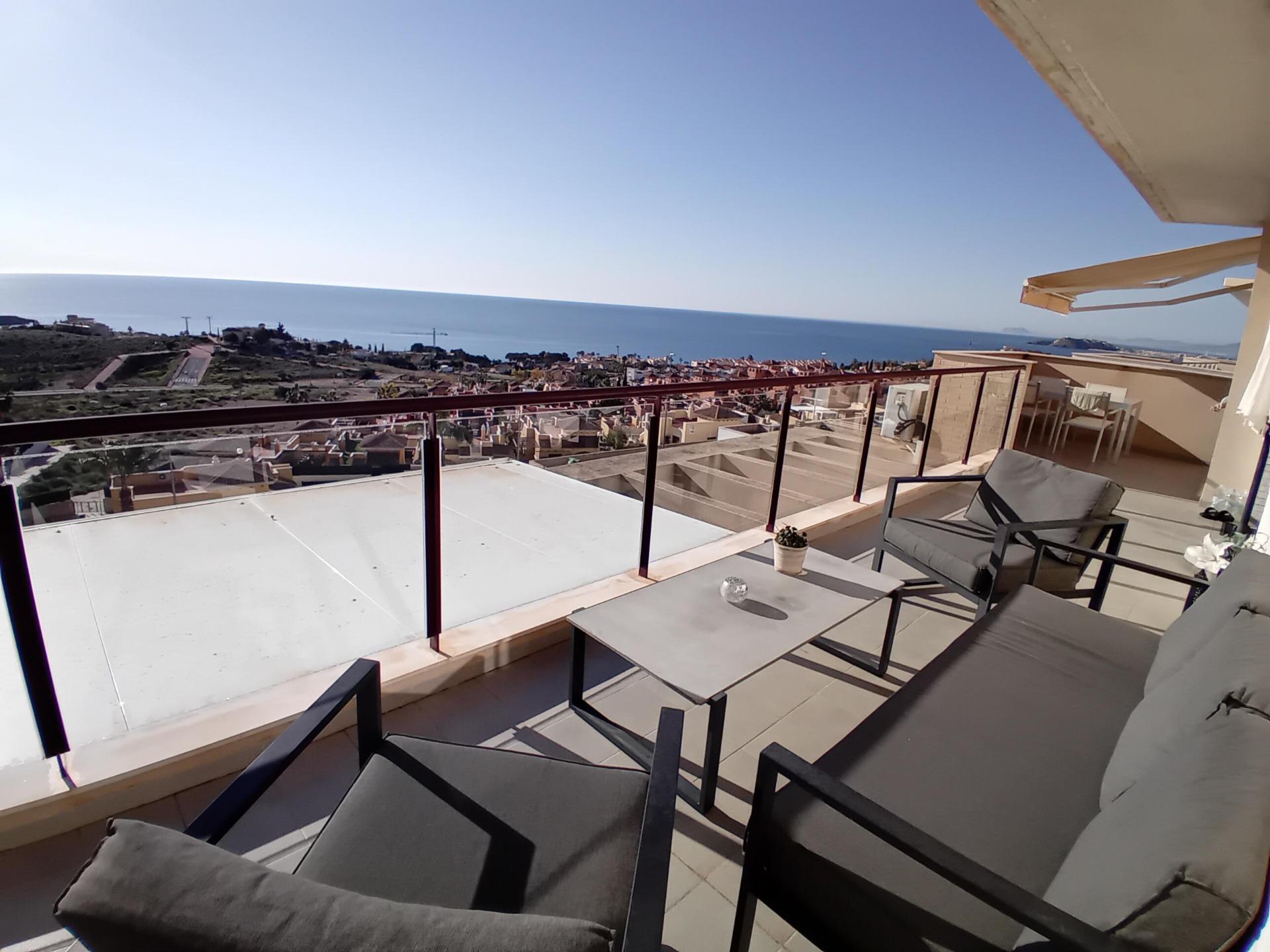 Terrace in penthouse for sale in Cartagena