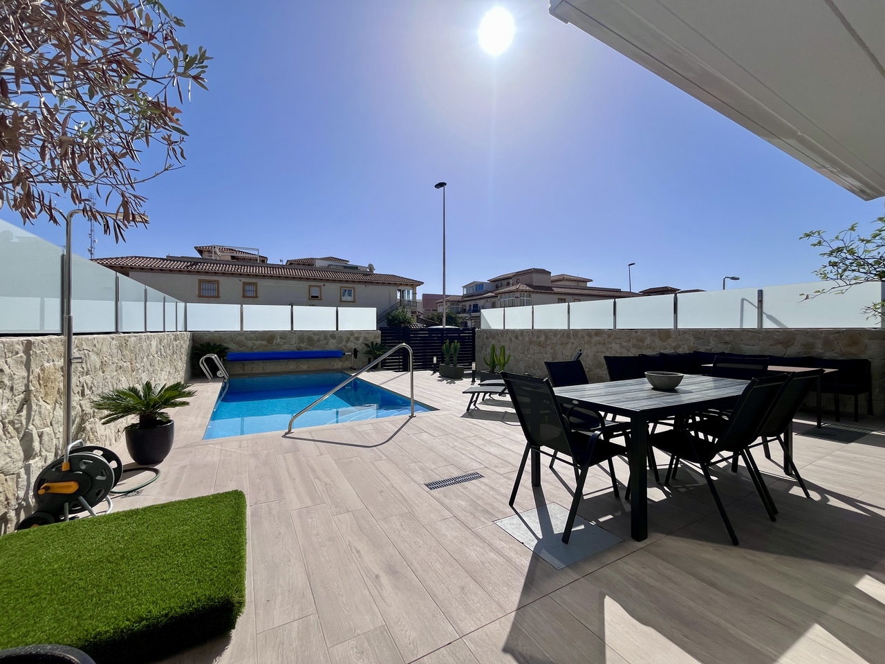 Living room in villa for sale in Punta Prima